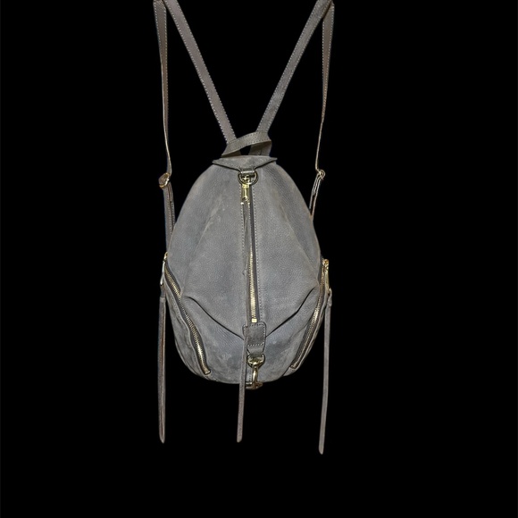 Rebecca Minkoff Julian Backpack – Dove Grey Suede + Gold Hardware  *Rare & Mint* - Picture 3 of 11